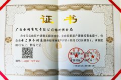 南方电网广西梧州供电局获全国实施用户满意工程先进单位殊荣